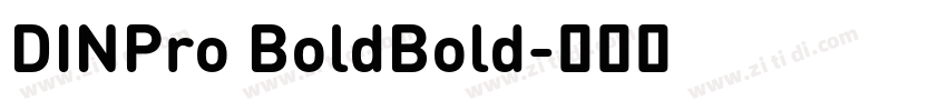 DINPro BoldBold字体转换